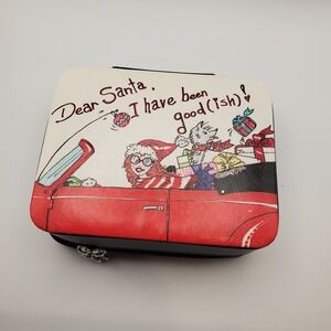 Brighton Christmas Dear Santa I Have Been Good(ish) Jewelry Box‎ Travel Case EUC